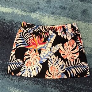 Tommy Bahama Black Tropical Print Skirt